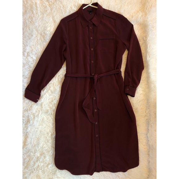 Who What Wear Dresses & Skirts - • Button Down T-Shirt Midi Tie Dress •